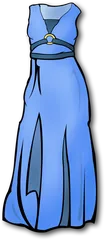 blue dress