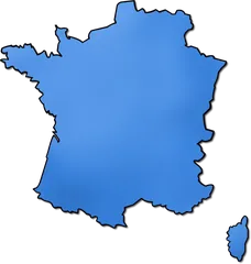 map of France