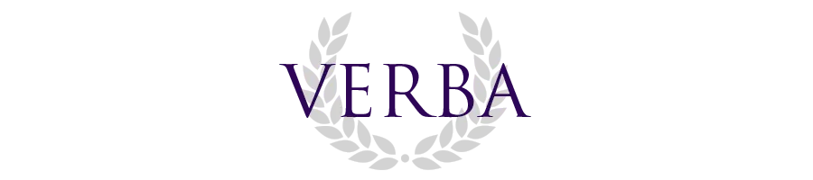 The VERBA logo, which consists of the word VERBA in front of a laurel wreath.